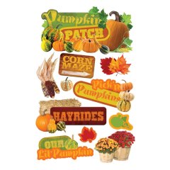 Pumpkin Patch 3D Stickers