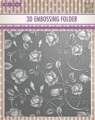 Nellie Snellen 3D Embossing Folder - Roses