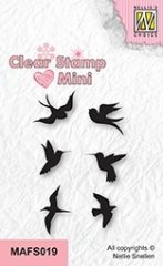Nellie Snellen Mini Clear stamps - Birds 2