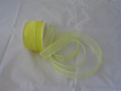 Organza Ribbon 15mm- Lemon