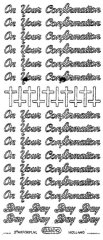 On Your Confirmation Outline Sticker- GOLD