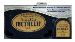 Staz-on Ink Pad Metallic - Gold