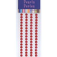 Mark Richards Self Adhesive Pearls- 5mm  Red