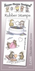 *SALE* Mouse-House  Rubber Stamps - Chocolate Heart
