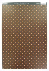 Kanban A4 Card -Dots Chocolate and Orange