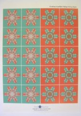 Jackie Henshall Teabag Paper - Christmas Snowflake (5 sheets)