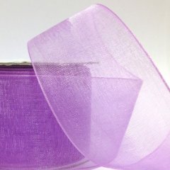 Organza  Ribbon 38mm -Lilac