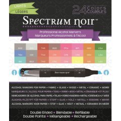 Spectrum Noir 24 Pen Box Set - Lights by Crafter's Companion