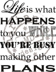 Marianne Design Clear Stamp - Life is what Happens