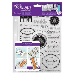 Creativity Essentials A5 Clear Stamp Set - Male Family
