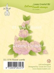 Leane Creatief Clear Stamp -Flower Combi