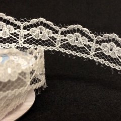Lace Ribbon 17mm - Evelyn White