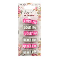 *SALE* Dovecraft Painted Blooms Mini Pegs  Was £2.99  Now £1.49