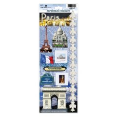 Paper House Productions Cardstock stickers - Paris