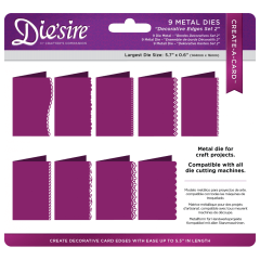 Crafter's Companion Die'sire Create-A-Card - Decorative Edges (9pc)