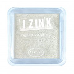 Izink Pigment Ink Pad - 5cm x 5cm White