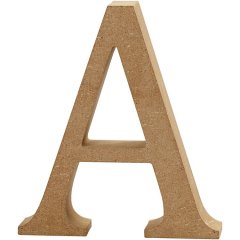 MDF Letter A   Height: 8 cm