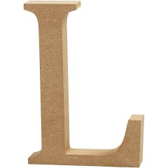 MDF Letter L   Height: 8 cm