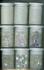 Hobby and Crafting Fun Glitter Set -White