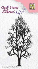 Nellie Snellen Silhouette Clear Stamp - Tree 2