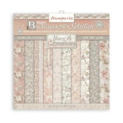 Stamperia You and Me 12x12 inch Background Paper Pack