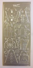 Woodware Outline stickers - Handbags (Silver)