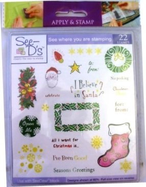 *SALE* See-D's Clear Stamp Set- Snow Flakes and Retro Tags Was £7.99  Now £1.99