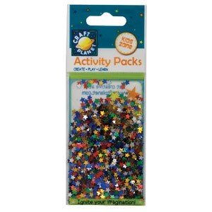 Craft Planet Glitter Stars 6mm Assorted Colours
