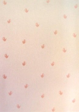 A4 Pearlescent Card Pink with Pink Handprints