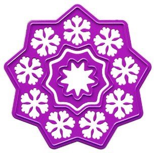 *SALE* Joy Crafts Cutting and Embossing Stencil -Star & Snowflake