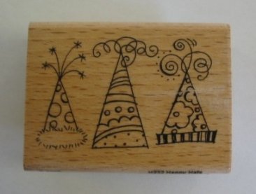 *SALE* Stapendous  Wooden Stamp-Happy Hats  Was £7.65  Now £3.99