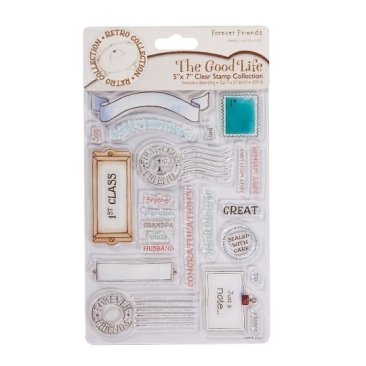 *SALE* Forever Friends The Good Life 5 x 7 Clear Stamp set -JOURNAL  Was £6.95  Now £3.49
