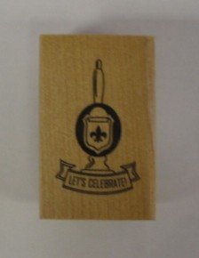 *SALE* Papermania Wooden Stamp-Let's Celebrate Was £2.99, Now £1.50