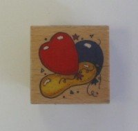 *SALE* Whispers Wooden Stamp -Balloons, Was £3.25 Now £1.99