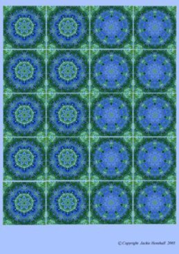 Jackie Henshall Teabag Paper - Bluebells (5 sheets)