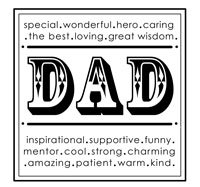 Woodware Clear Stamp - Dad