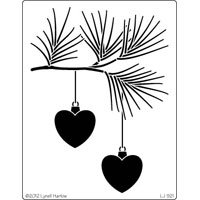 *SALE* Dreamweaver Stencil - Heart Ornaments