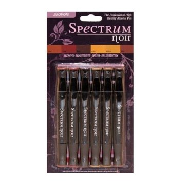 Spectrum Noir Pen Set by Crafter's Companions - Browns (6 pack)