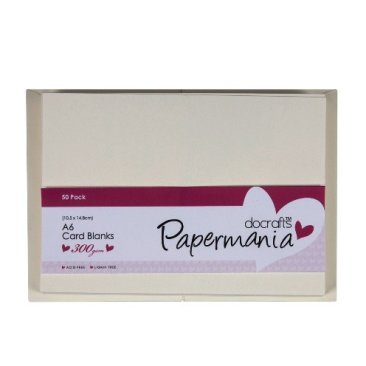 Papermania A6 Cards/Envelopes (50pk, 300gsm) - Cream