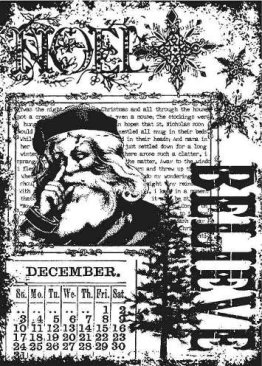 Tim Holtz Cling Mounted Stamp Set - Christmas Miracle