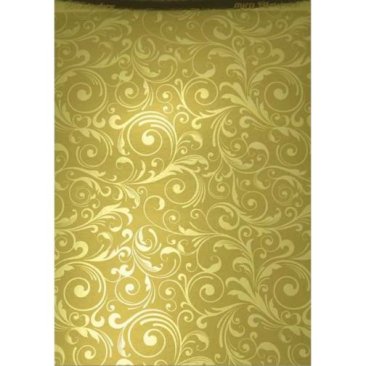 Hunkydory A4 Mirri Card - Flourishing Swirls - Rich Gold