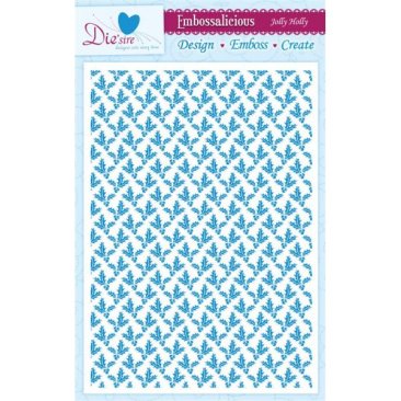 Crafters Companion A4 Embossalicious Embossing Folder -Holiday Holly