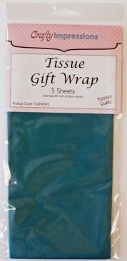 Crafty Impressions Tissue Paper - Dark Green (5 sheets)
