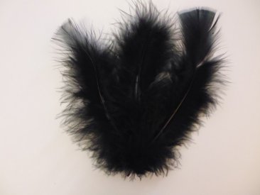 Fluffy Marabou Feathers - Black (12228-2801)