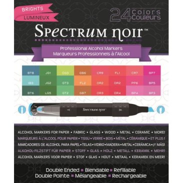 Spectrum Noir 24 Pen Box Set - Brights by Crafter's Companion
