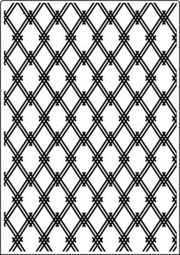 *SALE* Crafts Too A4 Double Embossing Folder-Modern lattice