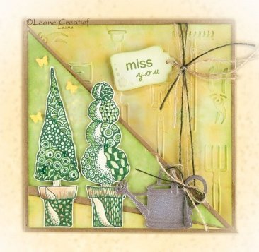 *SALE* Leane Creatief Doodle Clear Stamp - Conifers  Was £5.05  Now £3.49