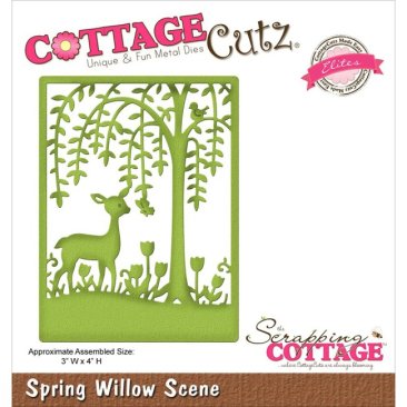 *SALE* CottageCutz Die -Spring Willow Scene