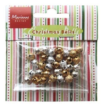 Marianne Design Decoration - Bells Silver and Gold