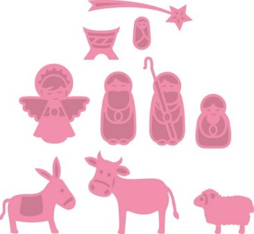 *SALE* Marianne Design Collectable - Nativity Set  Was £10.45  Now £4.20